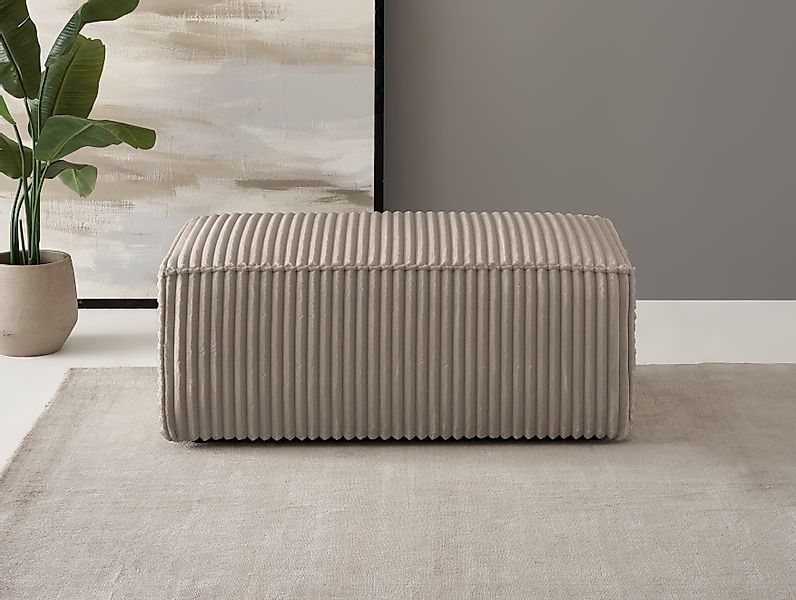 andas Hocker FINNLEY, Polsterhocker in Bouclé, günstig online kaufen