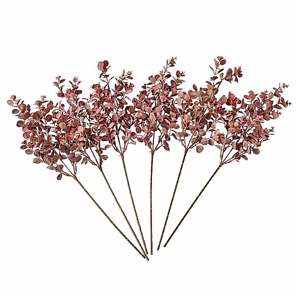 Kunstblume Deko-Blume 6er Set Fleurcour bordeaux/braun, günstig online kaufen