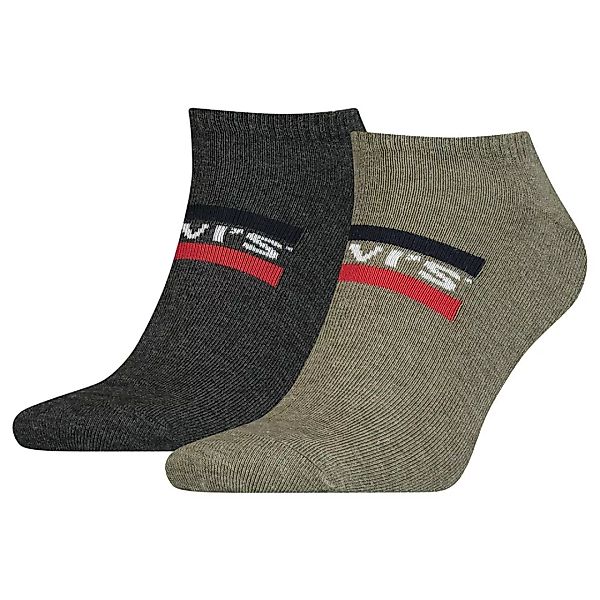 Levi´s ® Low Cut Sportswear Logo Socken 2 Paare EU 39-42 Dark Green Combo günstig online kaufen