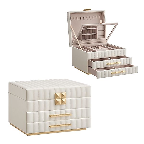 SONGMICS HOME Schmuckkasten Schmuckbox Schmuckaufbewahrung, mit günstig online kaufen