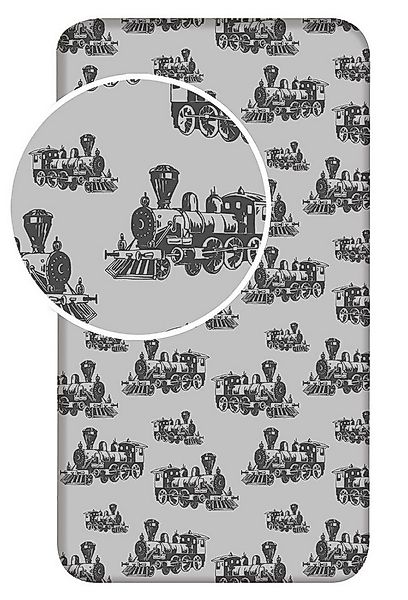 Jerry Fabrics Spannbettlaken Dampflok, Renforcé, (1 Stück) günstig online kaufen