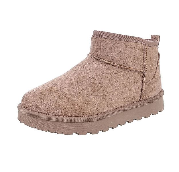 Ital-Design Damen Snowboots Freizeit Snowboots (87451965) Flach Plateaustie günstig online kaufen