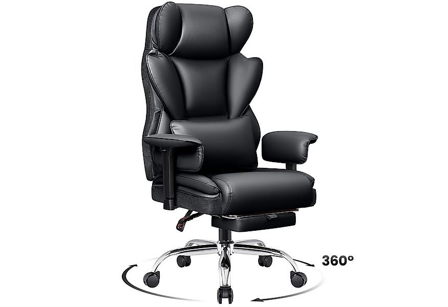 ChaCool Bürostuhl Ergonomisch PU Leder - Vintage Chefsessel Schreibtischstu günstig online kaufen