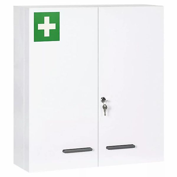 kleankin Medizinschrank weiß Polypropylen B/H/L: ca. 18x55x60 cm günstig online kaufen