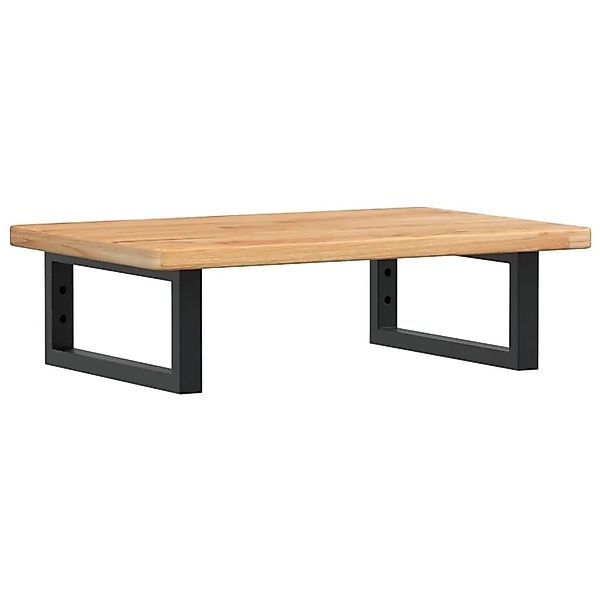 vidaXL Waschtischplatte mit Halterung Stahl und Massivholz Eiche 3302341 günstig online kaufen