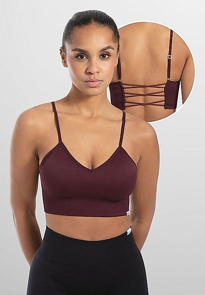 Smilodox Sport-BH Alma, Herausnehmbare Cups, Shaped Fit Yoga Bra V-Ausschni günstig online kaufen