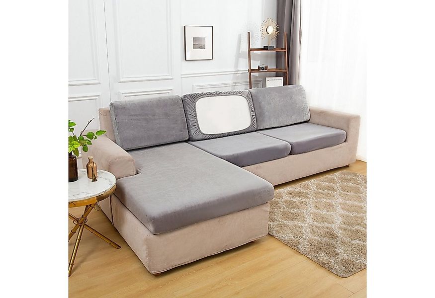 Rosnek Sofahusse Stretch, Samt, mit elastischer Unterseite, für Sofa günstig online kaufen