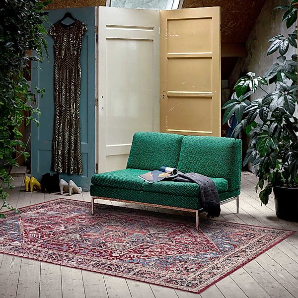 Homie Living Teppich »Como«, rechteckig, 6 mm Höhe, Kurzflor, Vintage, Orie günstig online kaufen