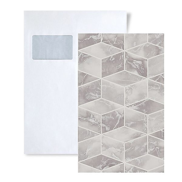 PROFHOME 1 MUSTERSTÜCK S-378631-GU DIN A4 MUSTER der Geometrischen Tapete günstig online kaufen