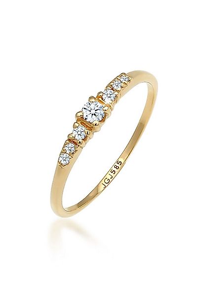 Elli DIAMONDS Verlobungsring Verlobung Diamanten (0.14 ct) 585 Gold günstig online kaufen
