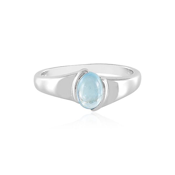 Cavill Solitärring Nigerianischer Ofiki Aquamarin Platinbeschichteter günstig online kaufen