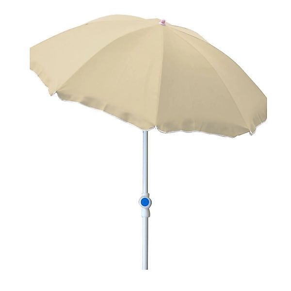 Lex Sonnenschirm Knickbar Ø 2 m Garten Balkon Strand Schirm UV30+ Beige günstig online kaufen
