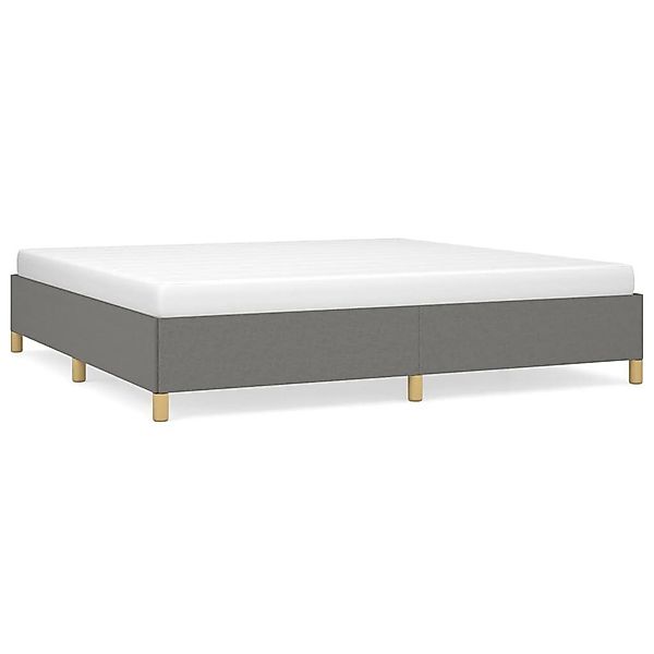 furnicato Bettgestell ohne Matratze Dunkelgrau 200x200 günstig online kaufen