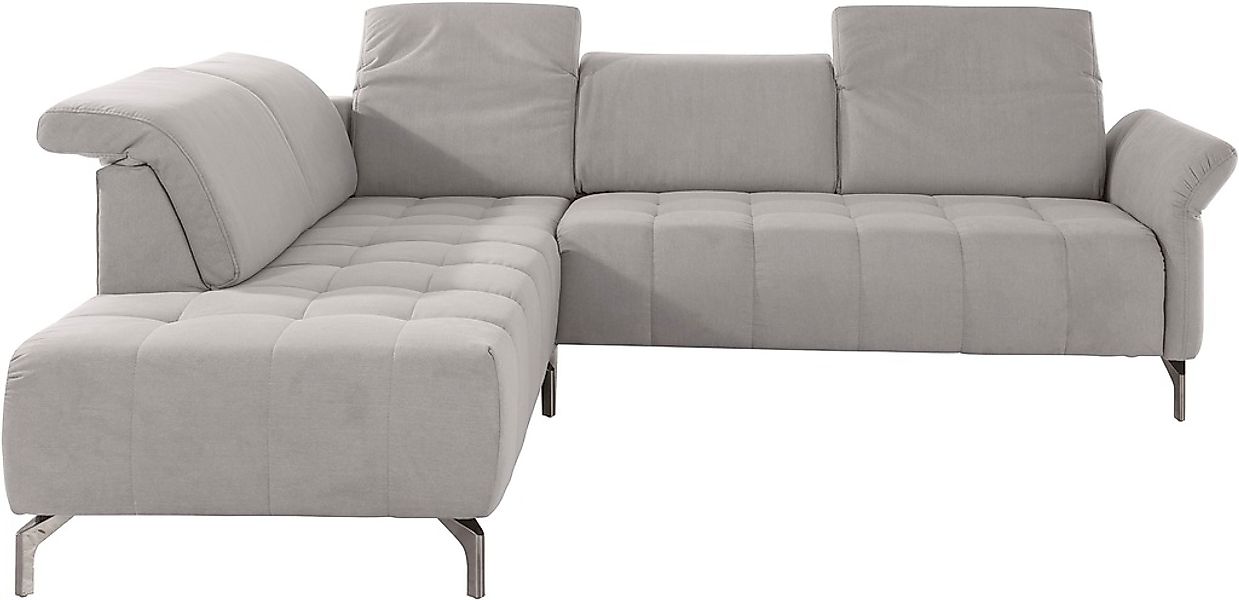 INOSIGN Ecksofa »Fresh L-Form«, Federkern, wahlweise Kopfteilverstellung un günstig online kaufen