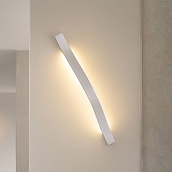 Lindby LED-Wandleuchte Alvon, silber, Höhe 50 cm, Metall günstig online kaufen