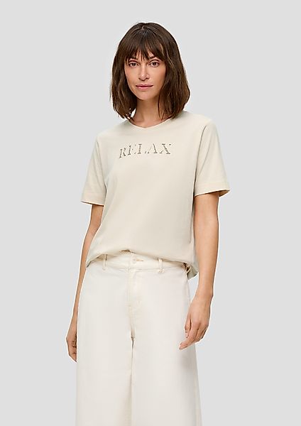 s.Oliver Kurzarmshirt Relaxed Fit-Shirt mit Schriftprint günstig online kaufen