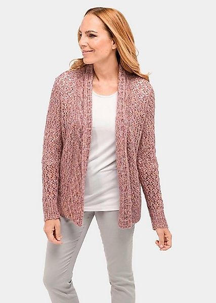 GOLDNER Strickjacke Kurzgröße: Trageangenehme offene Strickjacke günstig online kaufen