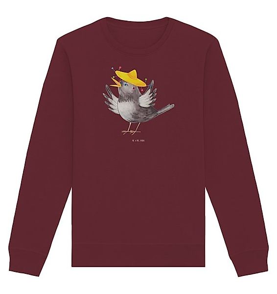 Mr. & Mrs. Panda Longpullover Größe L Rabe Sombrero - Burgundy - Geschenk, günstig online kaufen