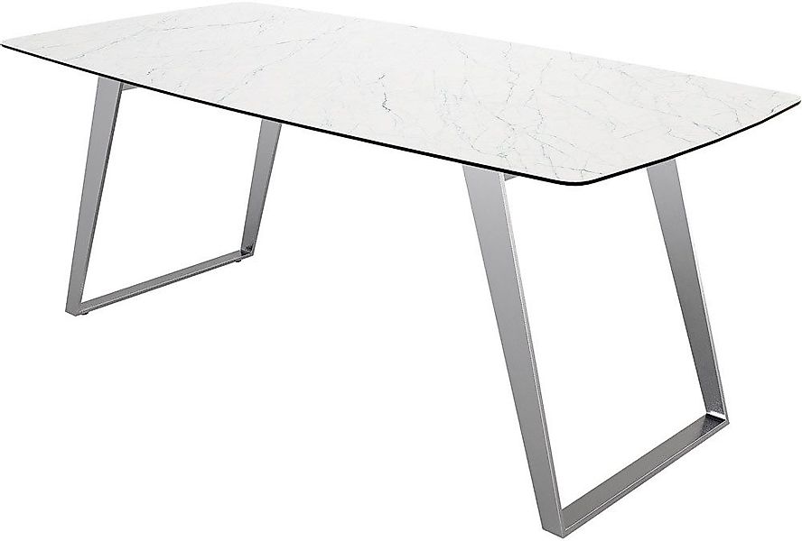 DELIFE Esstisch Edge, Bootsform Keramik Laminam® günstig online kaufen