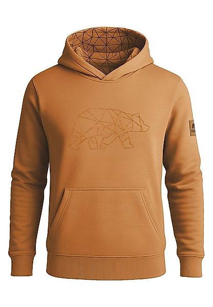 FORSBERG Sweatshirt Hoodie mit gesticktem Polygonbär günstig online kaufen