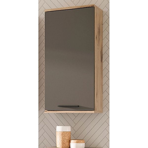 Inn.Furn Hängeschrank Eiche Grau 37 cm mit Soft-Close Tomaso günstig online kaufen