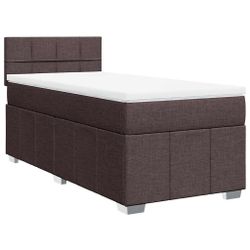vidaXL Bett Boxspringbett mit Matratze Dunkelbraun günstig online kaufen