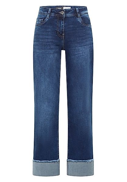 CECIL Weite Jeans Style TOS Neele Mid Blue Washe - Cecil weite Jeans günstig online kaufen