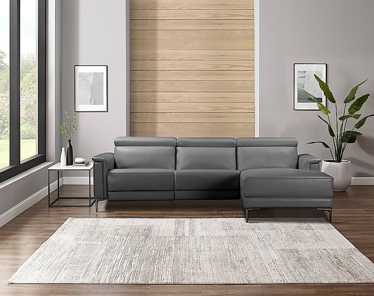 Places of Style Ecksofa Lund, L-Form, 261cm, man. o. elektr. Relaxfunktion günstig online kaufen