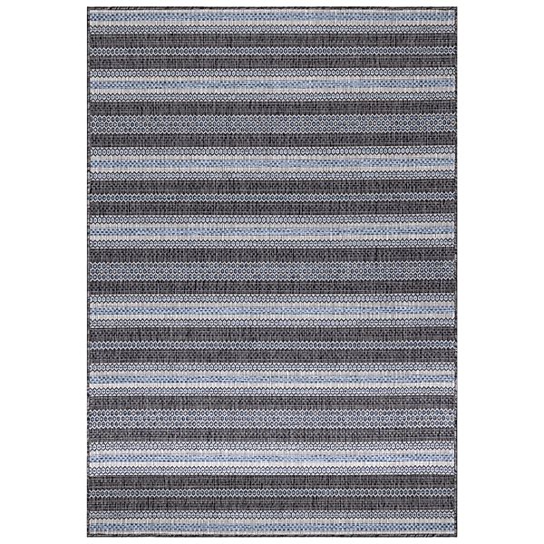 Ayyildiz Outdoor-Teppich Sunny 4411 Schwarz 80 cm x 150 cm günstig online kaufen