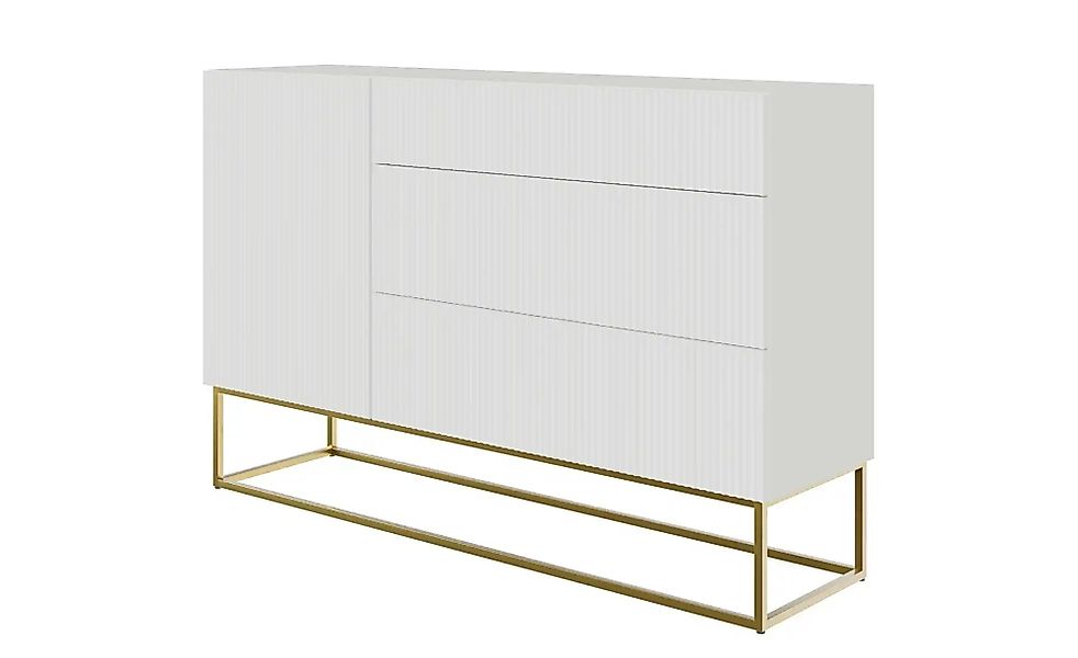 Sideboard  Veldio ¦ weiß ¦ Maße (cm): B: 140 H: 90 Kommoden & Sideboards > günstig online kaufen