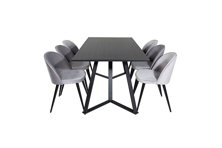 ebuy24 Essgruppe MarinaBLBL Essgruppe Esstisch schwarz günstig online kaufen