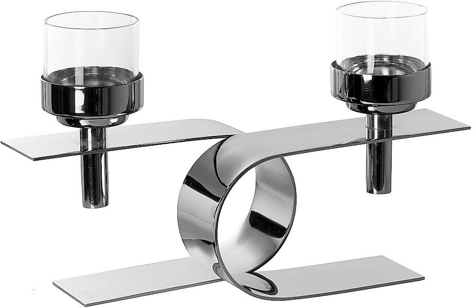 Fink Kerzenhalter PASSIONA (1 St), Teelichthalter mit Glaseinsatz, 2-flammi günstig online kaufen