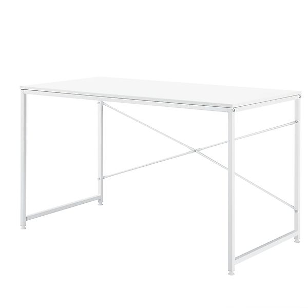 en.casa Schreibtisch, »Røros« Computertisch 120x60cm Weiß günstig online kaufen