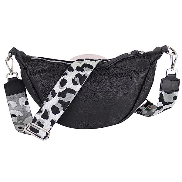 MIRROSI Schultertasche Damen Runde aus Echtleder, günstig online kaufen
