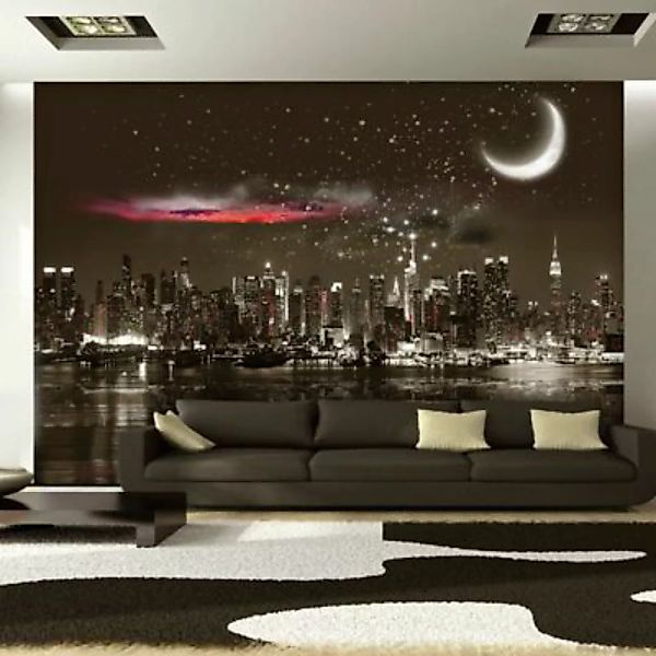 artgeist Fototapete Starry Night Over NY mehrfarbig Gr. 300 x 210 günstig online kaufen