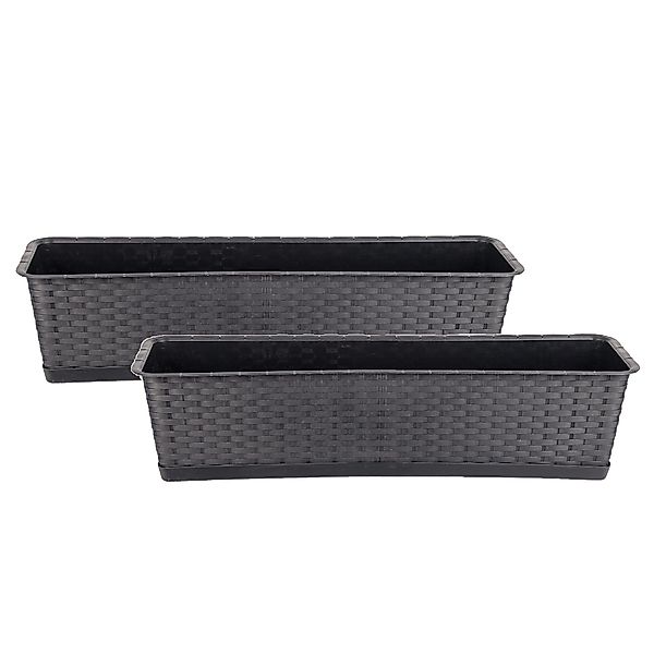 BigDean Blumenkasten 2er Set Pflanzkasten mit günstig online kaufen