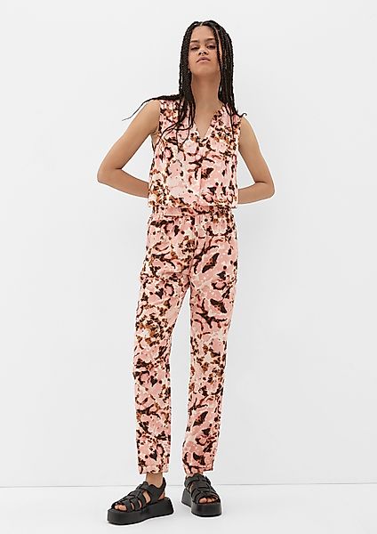 QS Stoffhose Loose: Hose mit Allover-Print günstig online kaufen