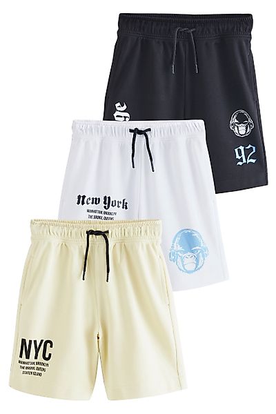 Next Shorts Jersey-Shorts mit Grafikprint, 3er-Pack günstig online kaufen