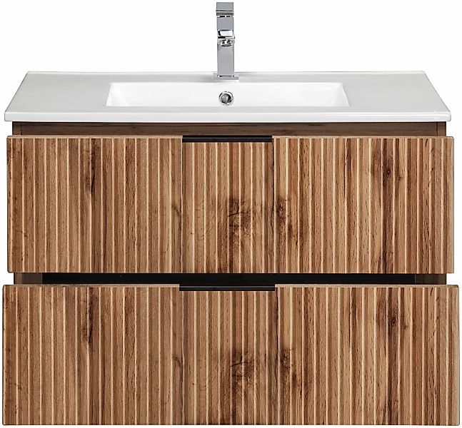 welltime Waschtisch »Trento Badezimmerschrank mit Becken Bestseller«, Badmö günstig online kaufen