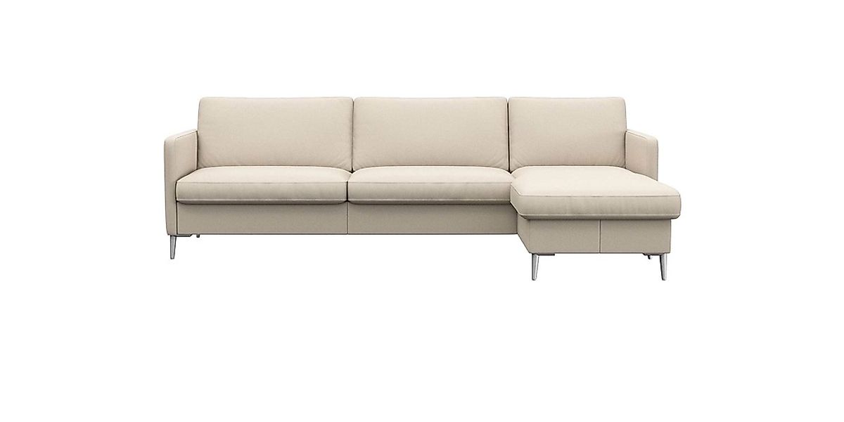 FLEXLUX Ecksofa "Fiore, super Sitzkomfort durch Kaltschaum im Sitz, L-Form" günstig online kaufen