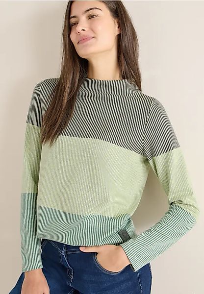 CECIL Colorblock Jacquard Shirt günstig online kaufen