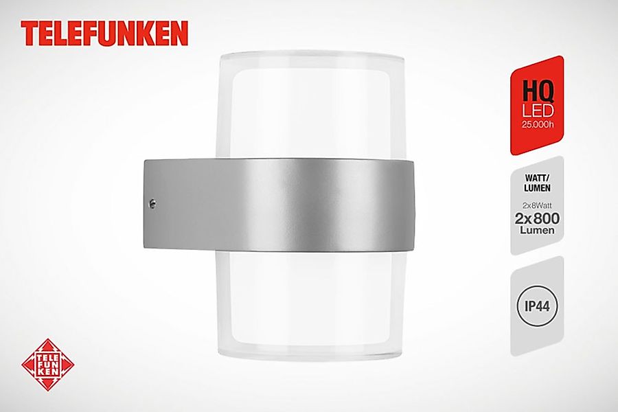 Telefunken LED Außen-Wandleuchte "CLUDU" günstig online kaufen