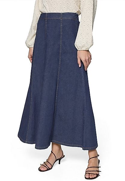 Zero Midirock Damen Maxi in A-Linie Plain/ohne Details günstig online kaufen