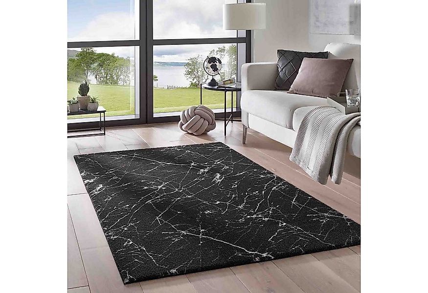 TaraCarpet Teppich Supersoft Kurzflorteppich Valetta Marmor, rechteckig, Hö günstig online kaufen