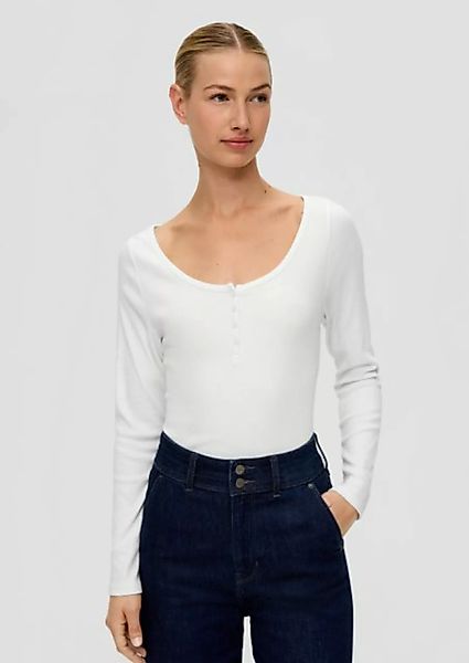 s.Oliver Langarmshirt Shirt aus Baumwollstretch günstig online kaufen