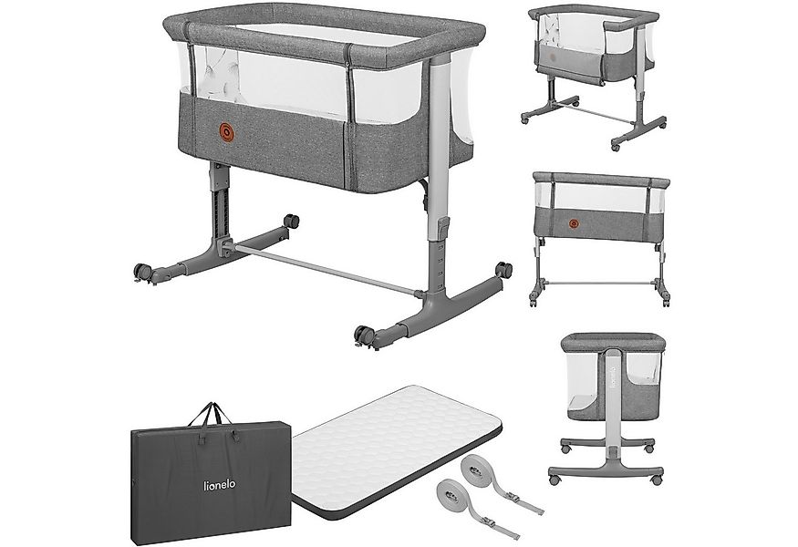 lionelo Baby-Reisebett AURORA, 3-in-1: Beistellbett, Babywiege, freistehend günstig online kaufen