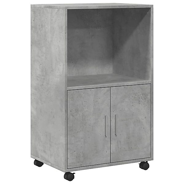 vidaXL Sideboard Rollschrank Betongrau 55x40x91 cm günstig online kaufen