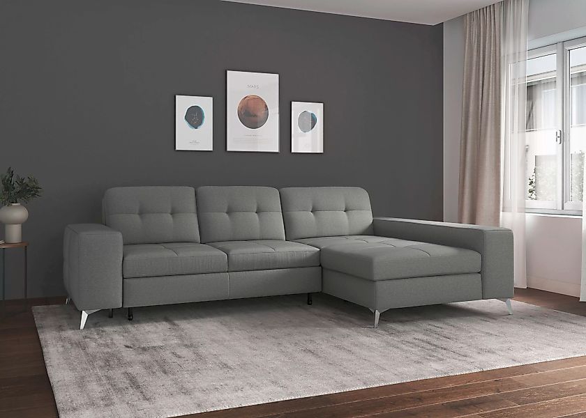 sit&more Ecksofa "Baviene L-Form", inklusive Sitztiefenverstellung und Fede günstig online kaufen
