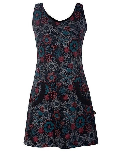 Vishes Sommerkleid Ärmelloses Blumenkleid aus Baumwolle bedruckt Hippie, Go günstig online kaufen