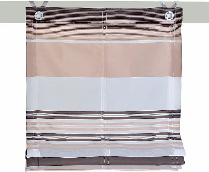 Kutti Raffrollo "Jamaica" mit Hakenaufhängung ohne Bohren freihängend halbt günstig online kaufen